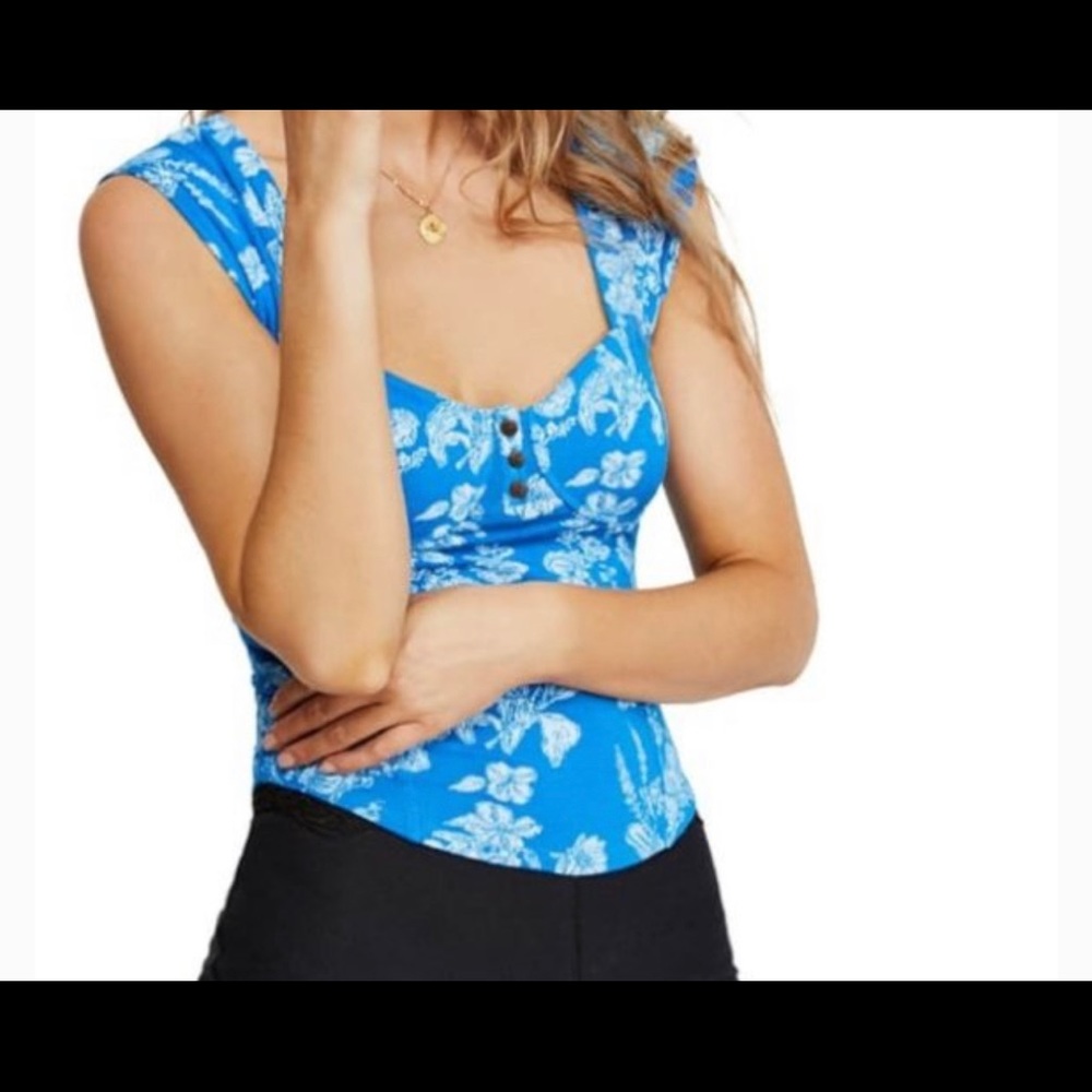 Free People Cerulean Combo Top